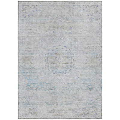 Tapis intérieur / extérieur beige Rosantha