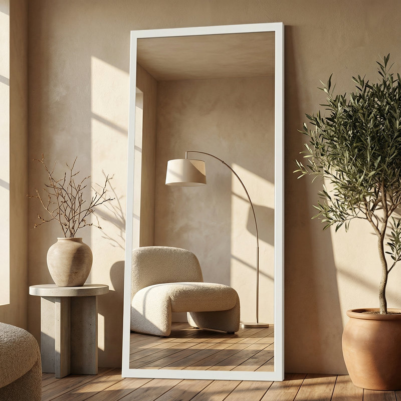Miroir pleine longueur Yisharte, Blanc