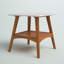 Table de bout Quint Mid Century Modern - Castanho / finition blanche
