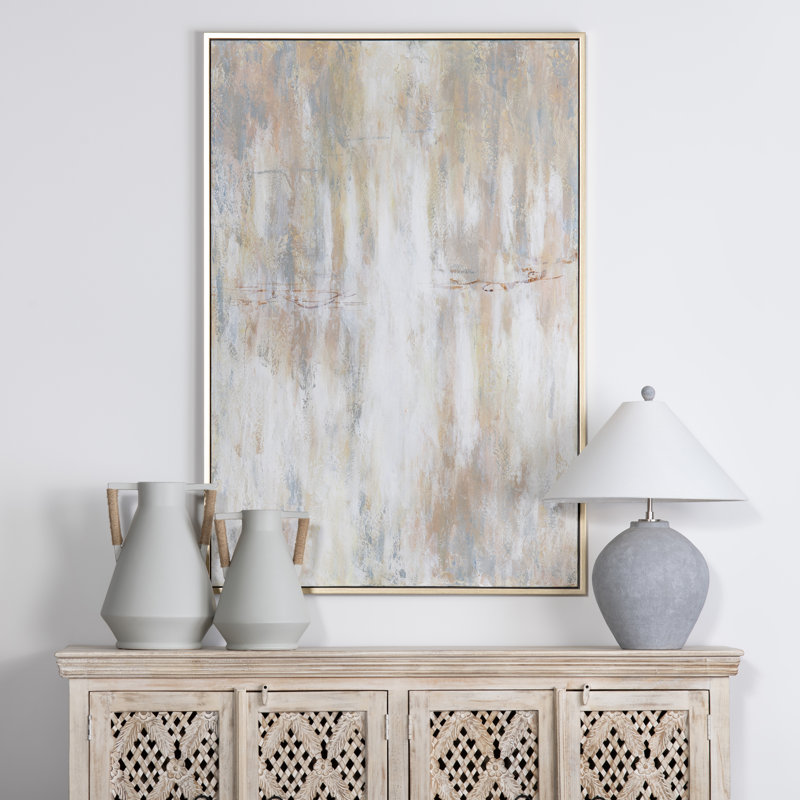 Solace Abstract Framed Canvas Wall Art