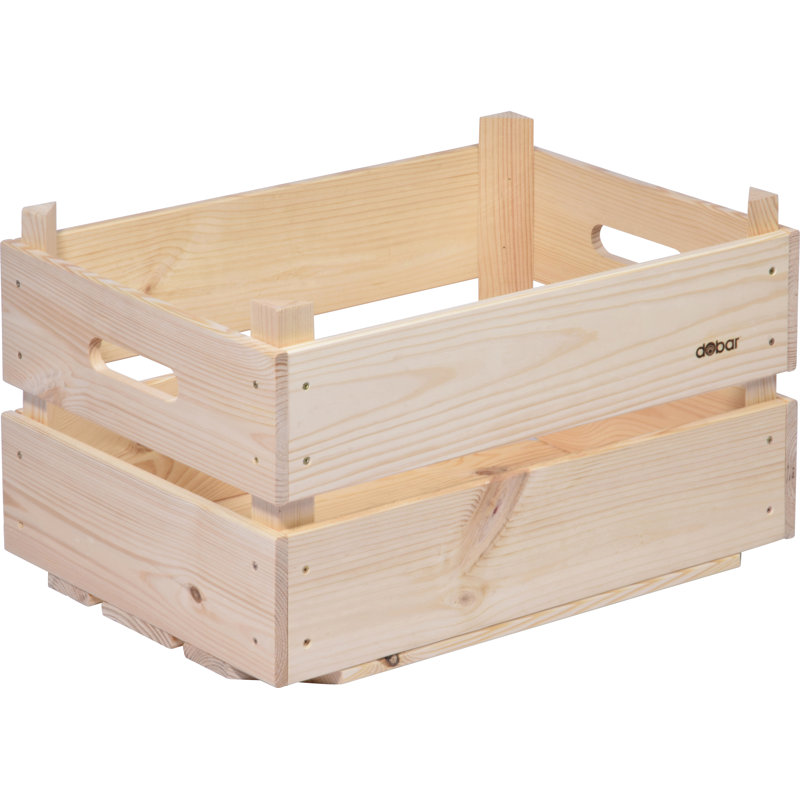 Dobar Green Label Solid Wood Decorative Bin