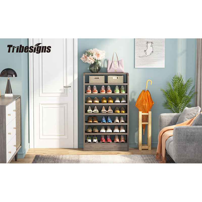 24 Pair Shoe Rack, Grey