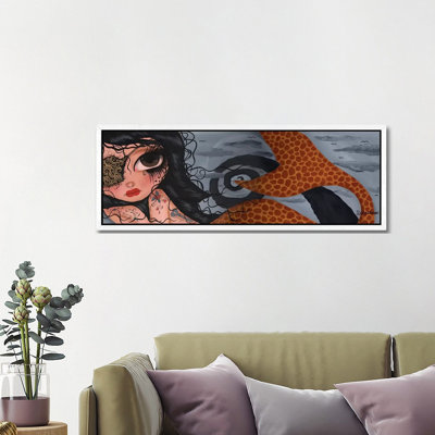 Cleo The Mermaid by Dottie Gleason - Panoramic Painting on Canvas