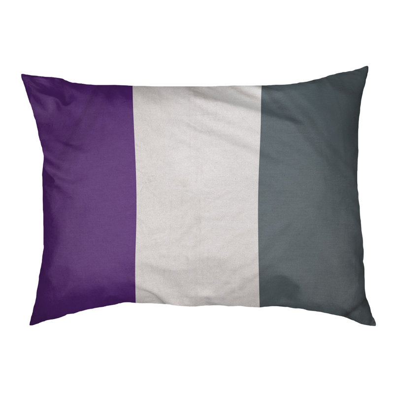 Coussin d'extérieur pour chien Mississippi Rebellion, Grand (l 40 po x P 30 po x H 14 po), Mauve / blanc / gris ardoise