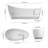 65" Solid Surface Freestanding Bathtub