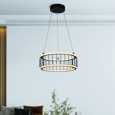 Lawhon 1 - Light Black LED Geometric Pendant