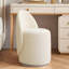 Nordic 360 ° Rotating Dressing Stool Bedroom Simple Backrest Dressing Table Home Makeup Stool, Suitable For Bedroom And Living Room