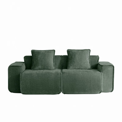 Canapé en velours Boneless Harrison LSF & RSF