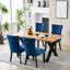 Pine Metal Base Dining Table