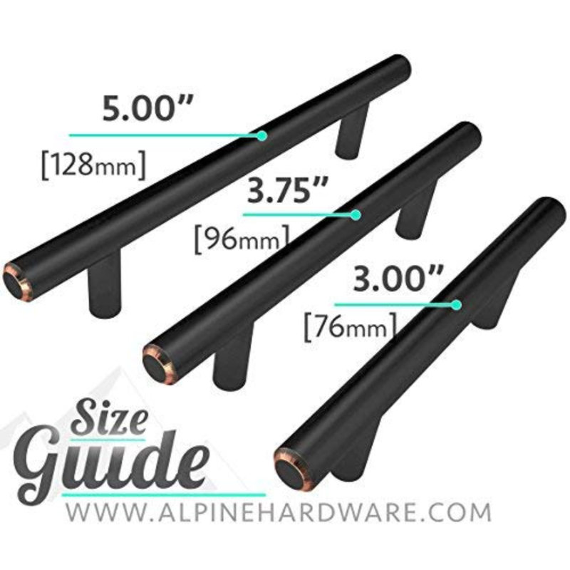 Oil Rubbed Bronze 3.75'' Bar Pull Set with Mounting Hardware