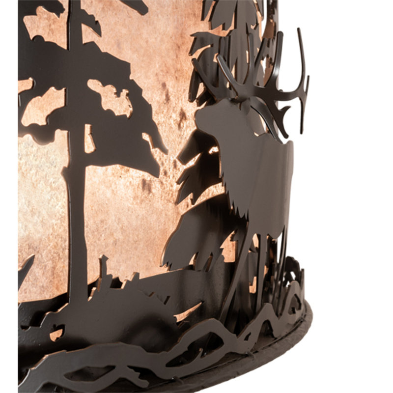 Elk At Dusk Downrod Ceiling Fan