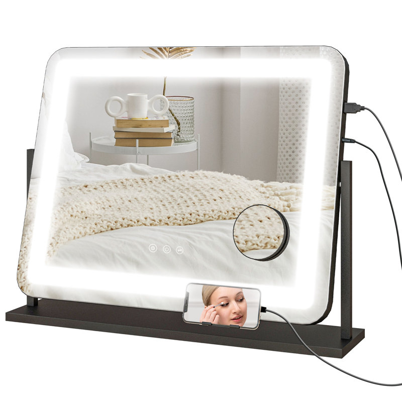Chrishayla Metal Rectangle Floor Mirror