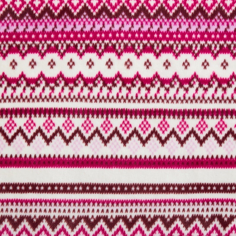 Jeté réversible imprimé Eddie Bauer, Shelton Fair Isle Purple