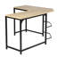 Charo L-Shaped Metal Base Writing Desk