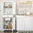 67" Tall Freestanding Kitchen Pantry Cabinet, 4-Door Storage Cabinet With Drawer And Adjustable Shelves For Dining Room