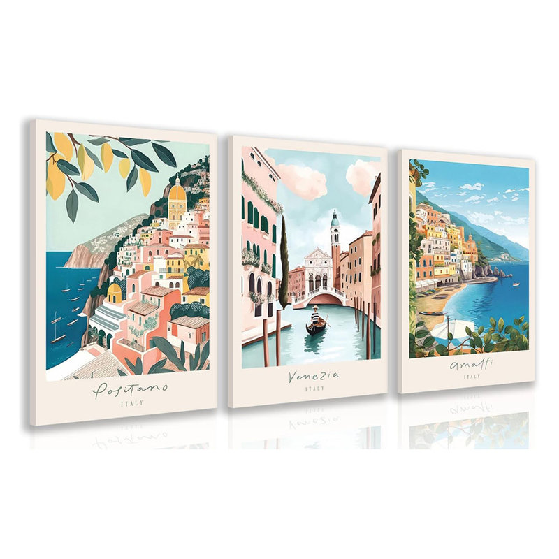 3 Piece Wrapped Canvas Print