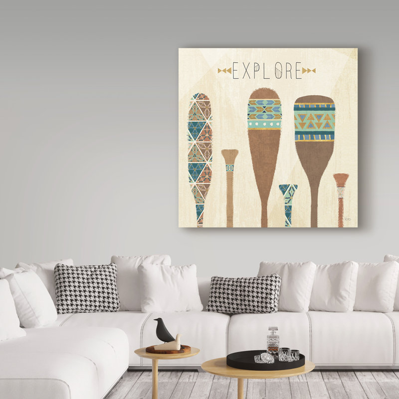 « extérieur geo vii », art sur toile, H 35 po x l 35 po x P 2 po