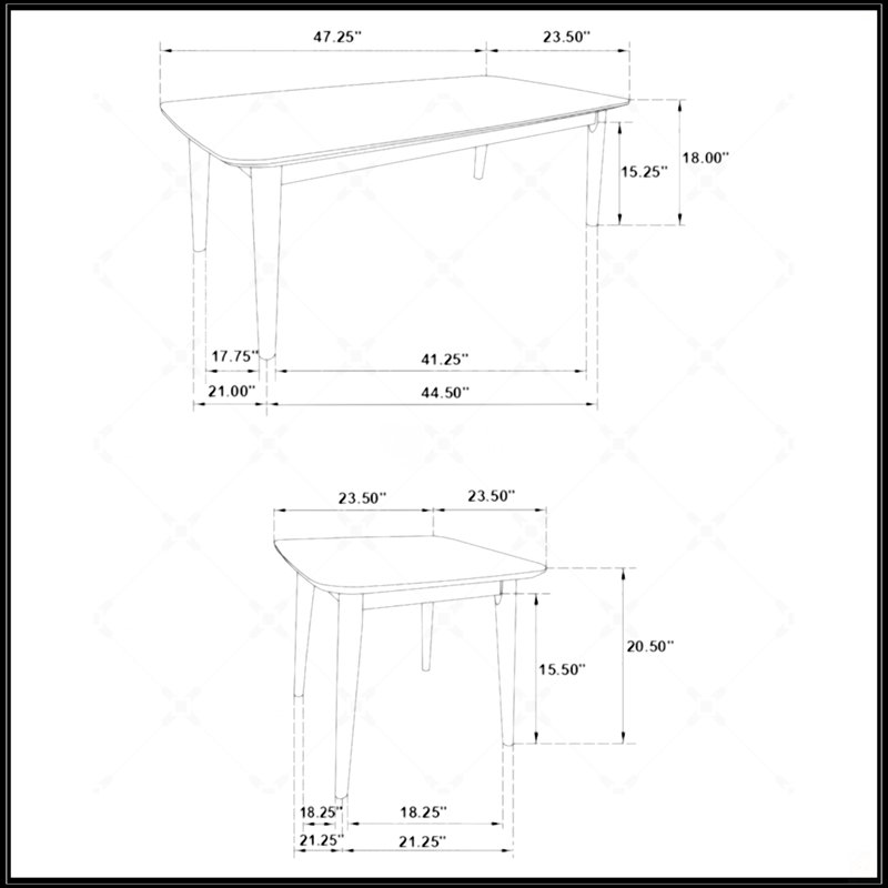 Ensemble de tables basses noires 3 pièces, Noir