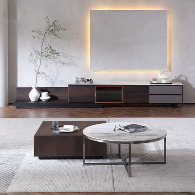 Ensemble de table basse extensible
