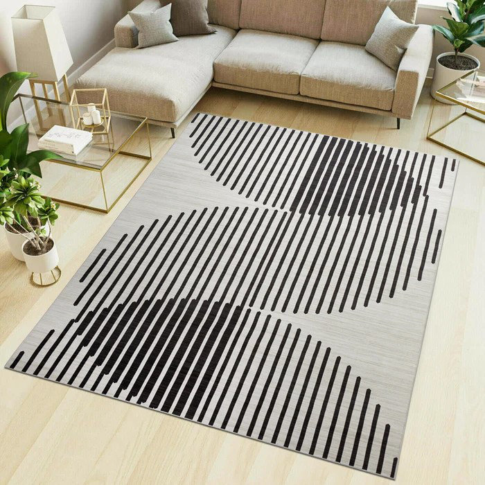 Denetta Abstract Machine Printed Area Rug, Rectangle 160 x 230 cm