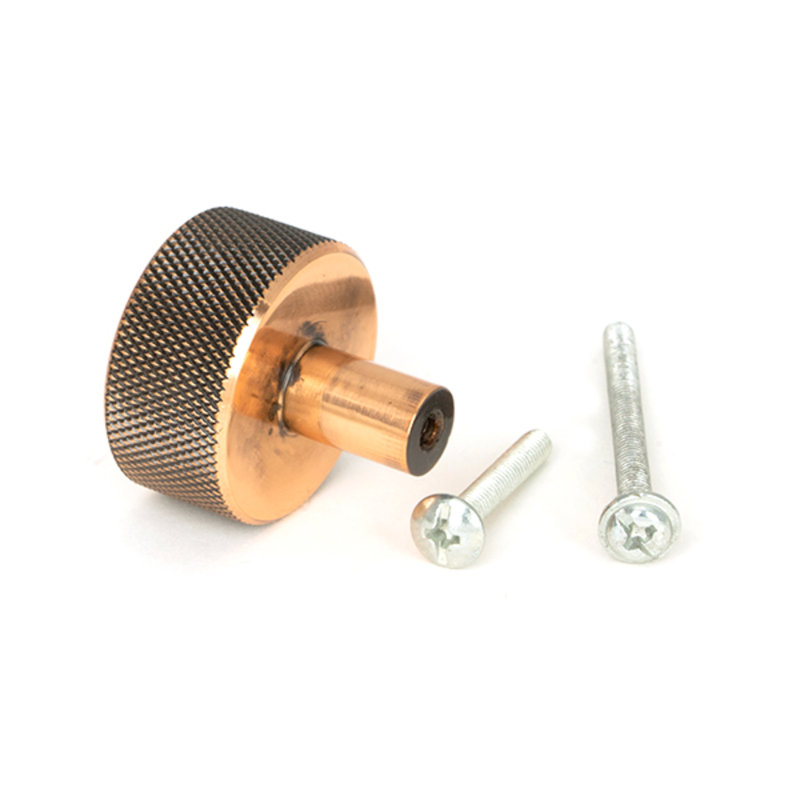 Round Knob, Polished Bronze, 3 cm