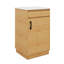 Meuble-lavabo autoportant de 20 pouces de style maison de campagne avec lavabo en céramique, armoire avec porte à fermeture en douceur, tablette réglable