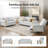 Terren 3-Piece Farmhouse Living Room Set with Solid Wood Spindle Legs-2000077495