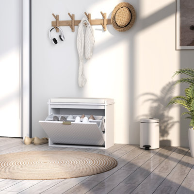 6 Pair Shoe Storage Bench