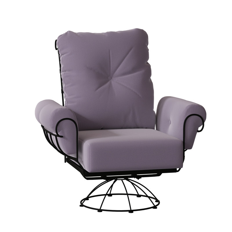 Terrace Outdoor Rocker Chair, Textured Black, Denver Scarlett Sunbrella®