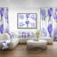 Crocus dessinés à la main - reproduction de cadre flottant sur toile-26665843