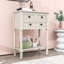 Console rétro Draga avec tiroirs de rangement et tablette de salon-1529320521