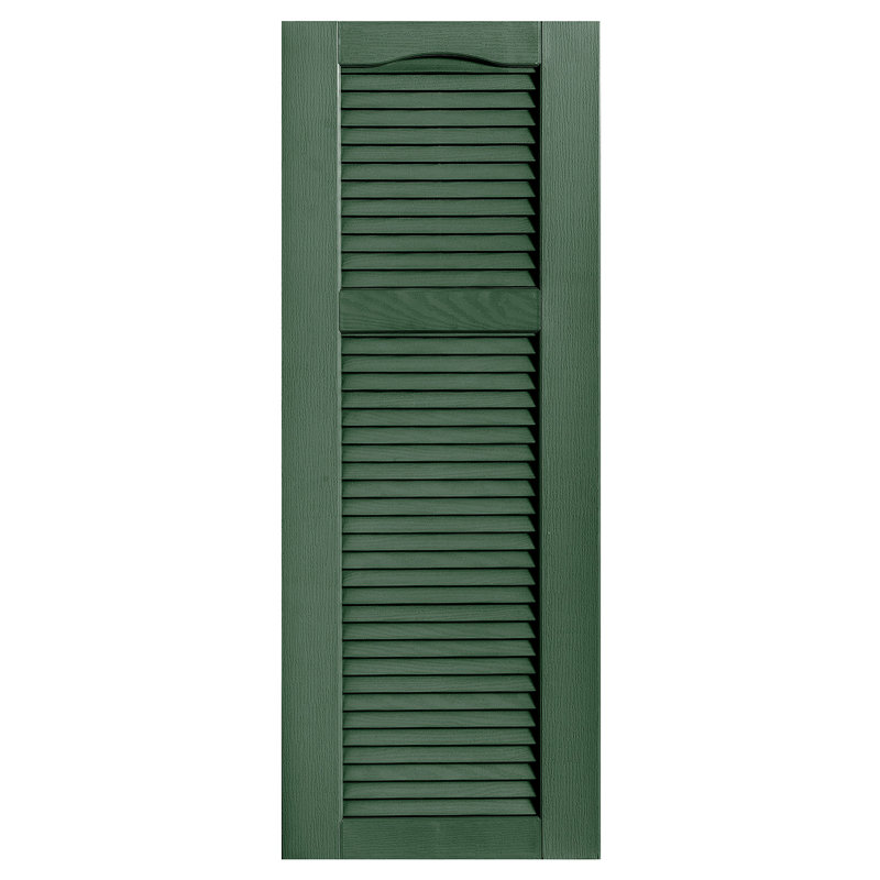 Paire de volets à persiennes style cathédrale, 12 po, 24 po, Vert