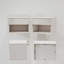 Ensemble de 2 tables de chevet murales avec tablette ouverte-1375109383