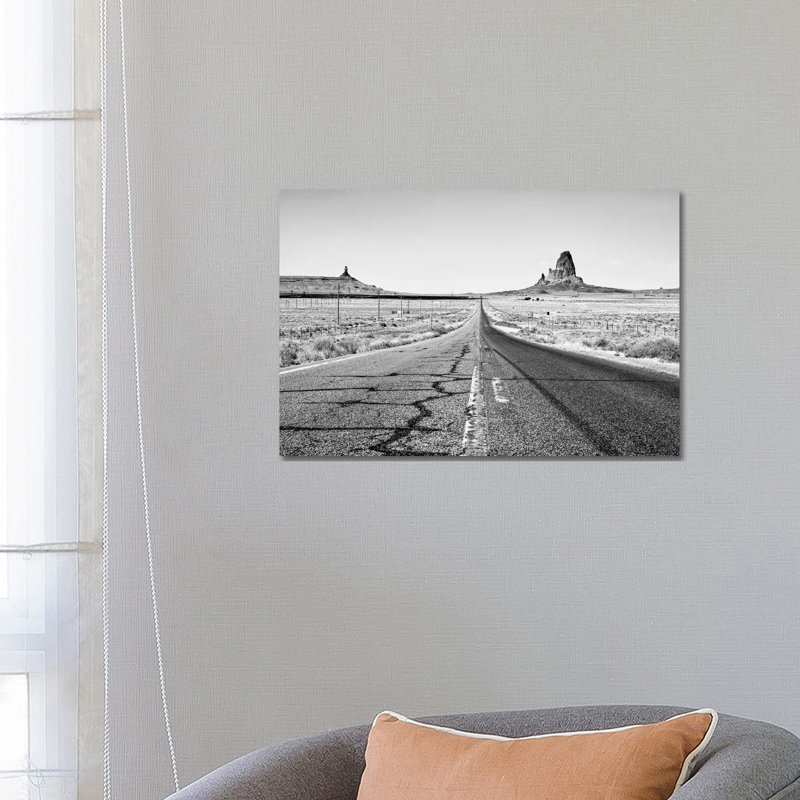 Black Arizona Series - On The Road 1 Piece Wrapped Canvas Wall Art, 66.04 cm H x 45.72 cm W x 1.91 cm D