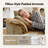 Upholstered Sleeper Sofa Bed Chaise Lounge Chair With Clear Acrylic Leg-2088044605