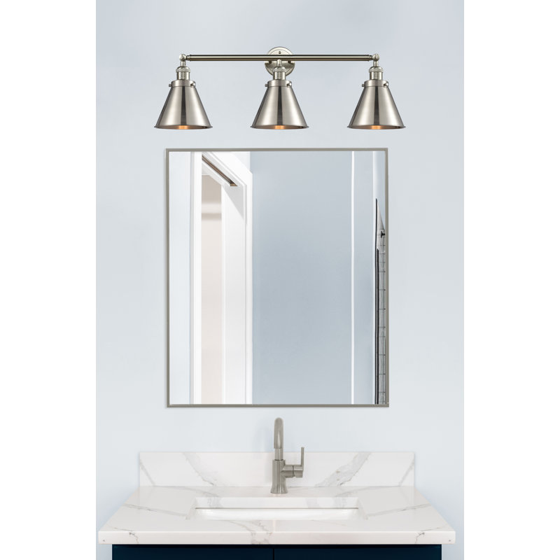 Rouvin 3 - Light Dimmable Vanity Light, Brushed Satin Nickel