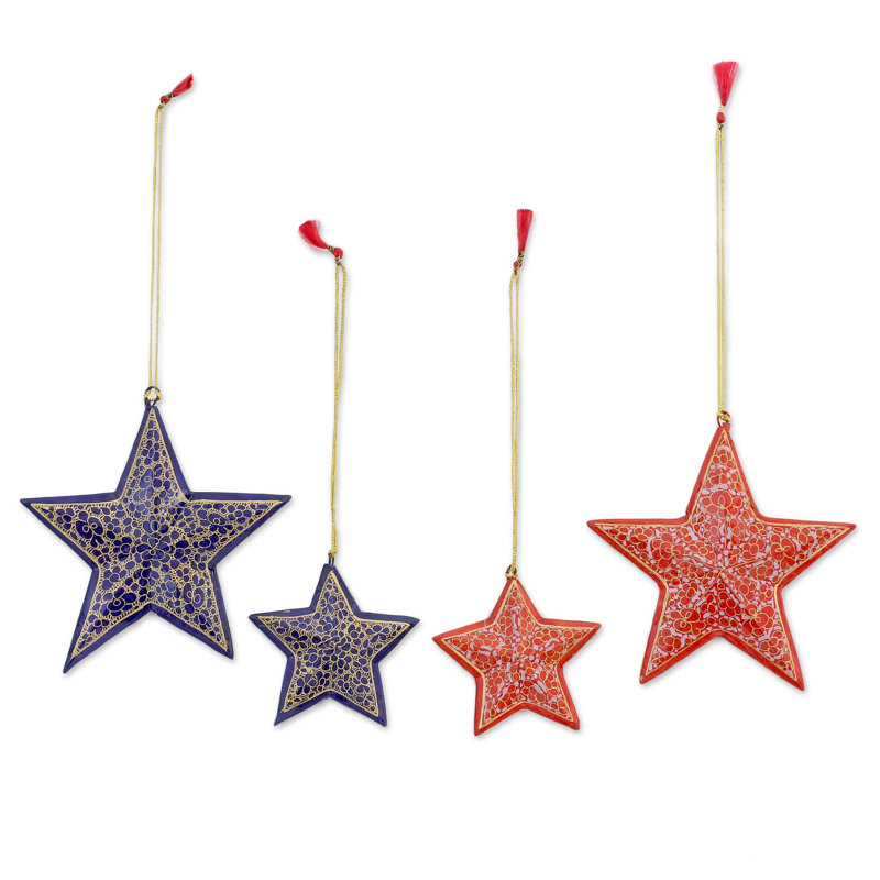 4.7'' Handmade Paper Holiday Shaped Ornament