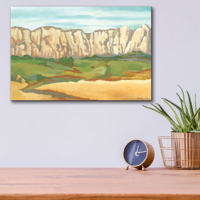  «Mini Western Vista 6» par Chariklia Zarris, art mural en verre acrylique, 16 po x 12 po