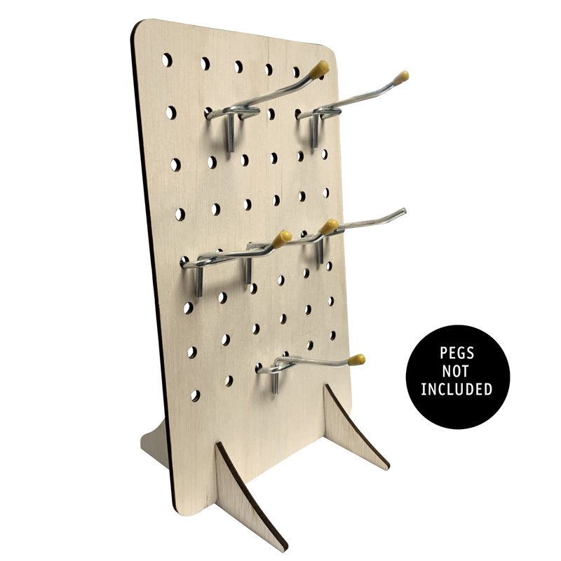 Ensemble de lattes en bois / panneau perforé, H 8 po x l 6,5 po x P 5,2 po