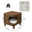 Table de bout pour chat avec coussin touffeté Aldercrest