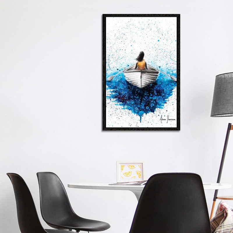 Finding Me by Ashvin Harrison - Print on Canvas, 101.6 cm H x 66.04 cm W, Black Framed