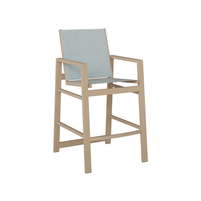 Chaise de bar Berlin Gardens Vida, Interlock Calypso, Sahara moucheté