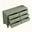Commode double 6 tiroirs Sage Green-2119540969