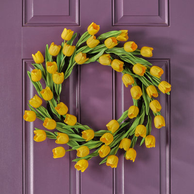 Couronne de tulipe 21 "Pu Spring