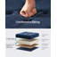 38cm Wide Tufted Square Solid Colour Cube Ottoman with Storage