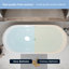 Baignoire autoportante autoportante linéaire en acrylique 59 po 59 po, acrylique blanc brillant, bonde chromée Pop-Up, certifiée Cupc
