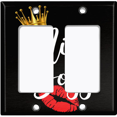 Plaque murale d'interrupteur à bascule Miss Gang