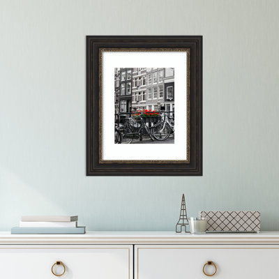 Meg Bronze Wood Picture Frame with Mat