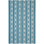 Button Blue Hand Micro Hooked Wool Rug