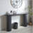 Wood Console Table with Fluted Entryway Design